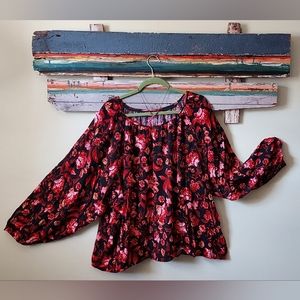 Terra Sky Peasant Blouse